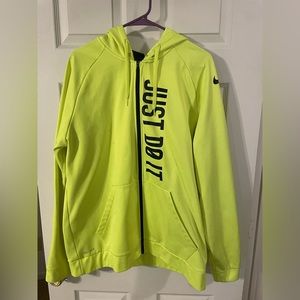 neon yellow/green NIKE zip up